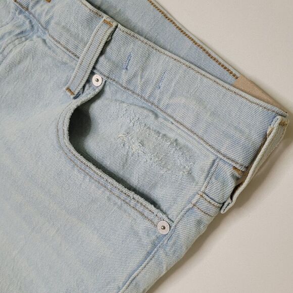 NEW 32 MADEWELL MID RISE PERFECT VINTAGE JEANS straight leg MAGIC POCKETS NWT - Picture 7 of 16